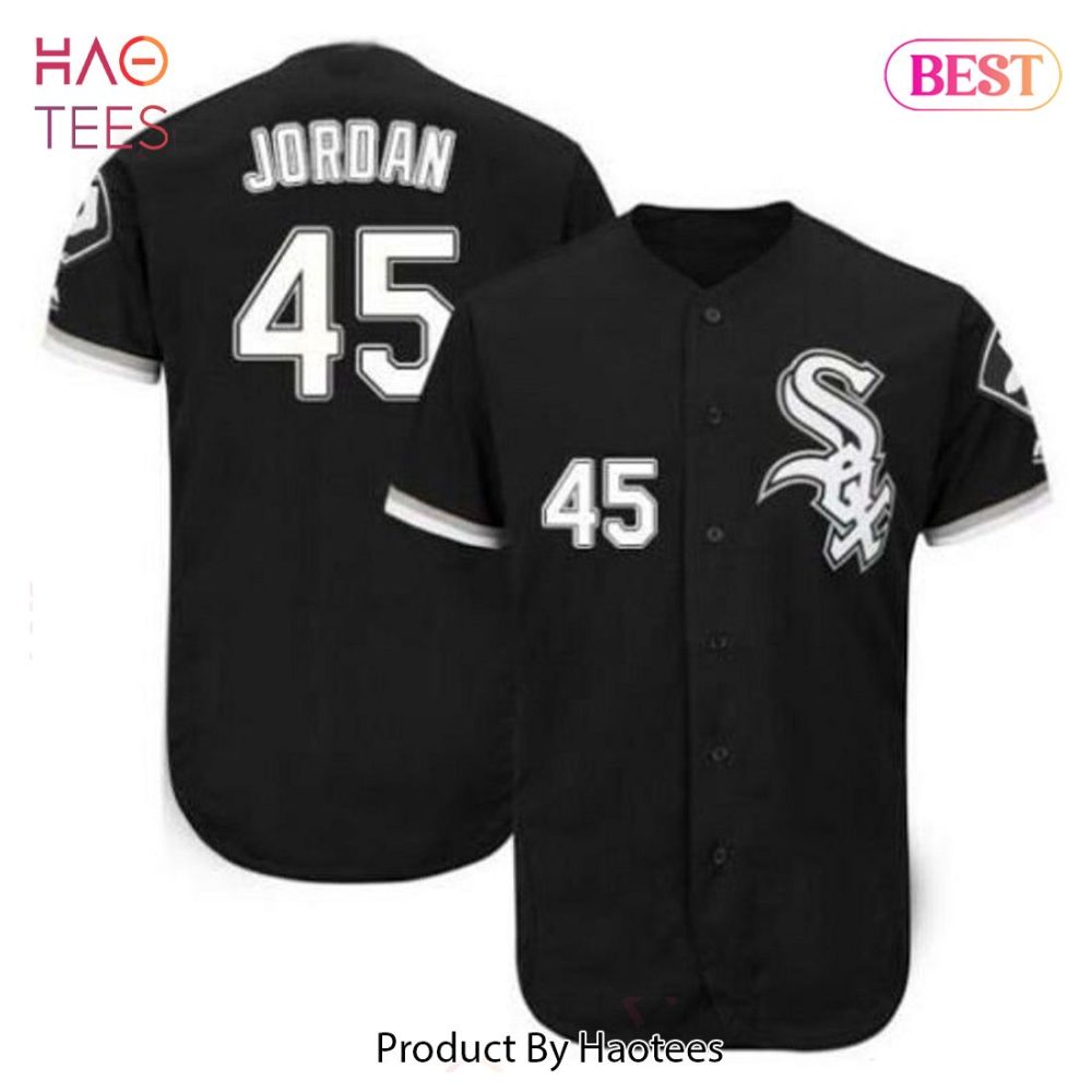 Authentic Black Baseball Jersey #45 – Stylish Sportswear For Fans